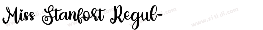 Miss Stanfort Regul字体转换